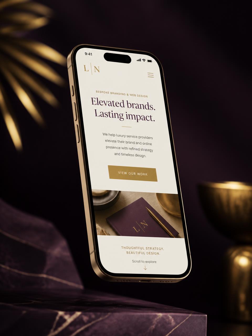 Mobile-friendly small business website mockup on an iPhone — 4K TaxPros